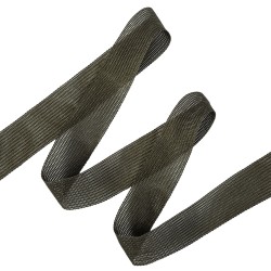 Окантовочная лента-бейка, цвет Тёмно-Серый 22мм (на отрез) в Пензе