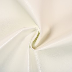 Ткань Дерматин (Кожзам) для мебели (Ширина 138см), цвет Белый (на отрез) в Пензе