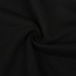 Ткань Футер 3-х нитка (Ширина 1,85 м), цвет Черный (на отрез) в Пензе