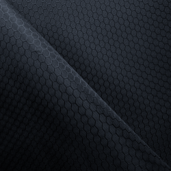 Ткань Оксфорд 300D PU Рип-Стоп СОТЫ, цвет Черный (на отрез)  в Пензе