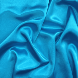 Ткань Атлас-сатин (Ширина 150см), цвет Голубой (на отрез) УЦЕНКА в Пензе