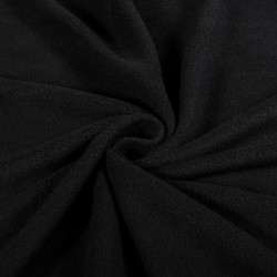 Ткань Флис Односторонний 180 гр/м2 (Ширина 150см), цвет Черный (на отрез) в Пензе
