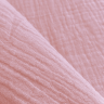 Ткань Муслин Жатый, цвет Нежно-Розовый (на отрез)