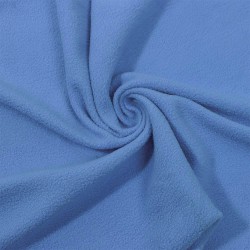 Ткань Флис Односторонний 130 гр/м2 (Ширина 150см), цвет Голубой (на отрез) в Пензе