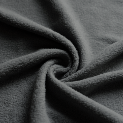 Ткань Флис Односторонний 130 гр/м2, цвет Серый (на отрез)  в Пензе