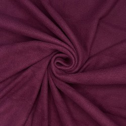 Ткань Флис Односторонний 130 гр/м2 (Ширина 150см), цвет Бордовый (на отрез) в Пензе