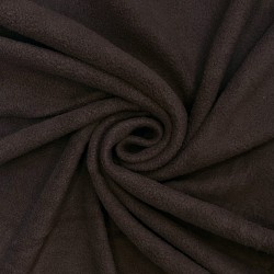 Ткань Флис Односторонний 180 гр/м2 (Ширина 150см), цвет Коричневый (на отрез) в Пензе