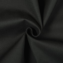 Ткань Канвас 35/65 (Ширина 150см), цвет Черный (на отрез) в Пензе