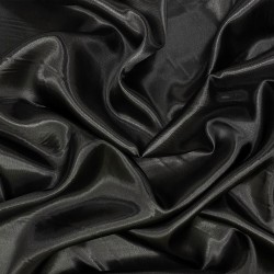 Ткань Атлас-сатин (Ширина 150см), цвет Черный (на отрез) в Пензе
