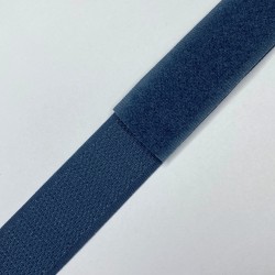 Контактная лента 25мм цвет Синий (велькро-липучка, на отрез) в Пензе