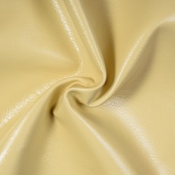 Ткань Дерматин (Кожзам) для мебели (Ширина 138см), цвет Кремовый (на отрез) в Пензе