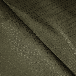 Ткань Oxford 300D PU Рип-Стоп СОТЫ, цвет Хаки (на отрез) УЦЕНКА в Пензе