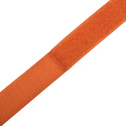 Контактная лента 25мм цвет Оранжевый (велькро-липучка, на отрез) в Пензе