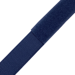 Контактная лента 25мм цвет Тёмно-Синий (Велькро-липучка), на отрез  в Пензе