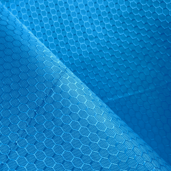Ткань Oxford 300D PU Рип-Стоп СОТЫ, цвет Голубой (на отрез) в Пензе