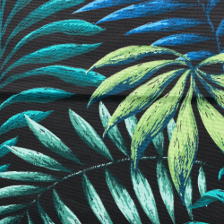 Интерьерная ткань Дак (DUCK) (ширина 1,8м), принт &quot;Тропические листья&quot; (на отрез) в Пензе