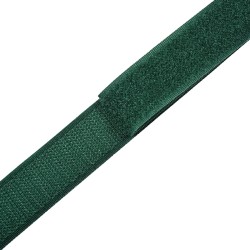 Контактная лента 25мм цвет Зелёный (велькро-липучка, на отрез) в Пензе
