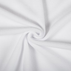 Ткань Флис Односторонний 180 гр/м2 (Ширина 150см), цвет Белый (на отрез) в Пензе