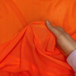 Трикотажная Сетка 75 г/м2, цвет Оранжевый (на отрез)  в Пензе
